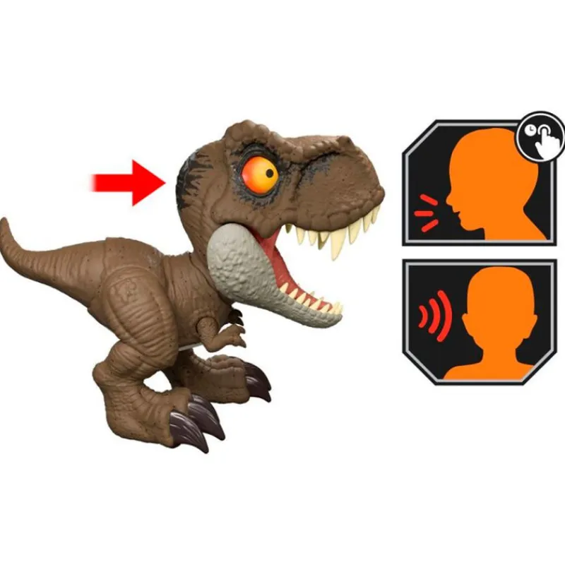 MATTEL Jurassic World Tiranosaurio Rex Roar Command- Figuras Y Figuras De Acción
