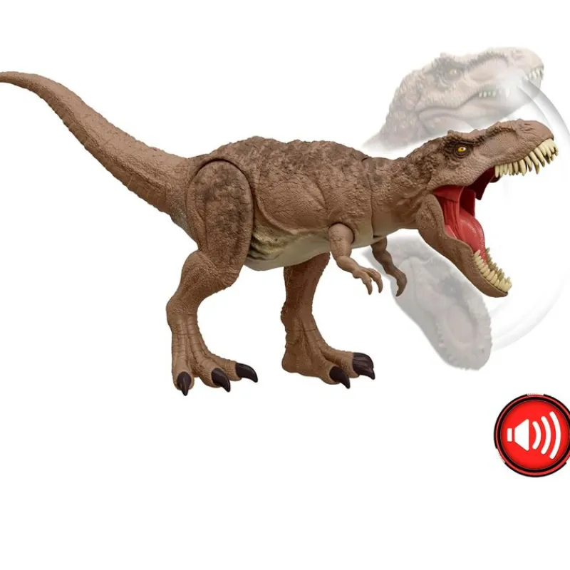 MATTEL Figuras Y Figuras De Acción|Jurassic World Tiranosaurio Rex Ataque Total