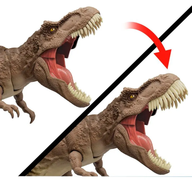 MATTEL Figuras Y Figuras De Acción|Jurassic World Tiranosaurio Rex Ataque Total