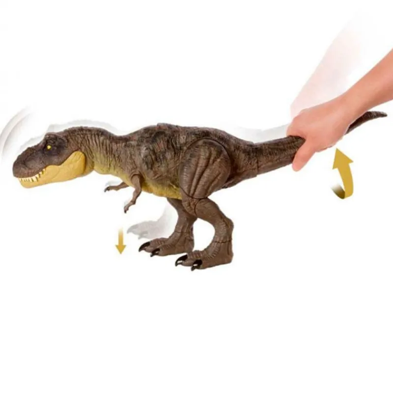 MATTEL Figuras Y Figuras De Acción|Jurassic World T-Rex Pisa y Ataca