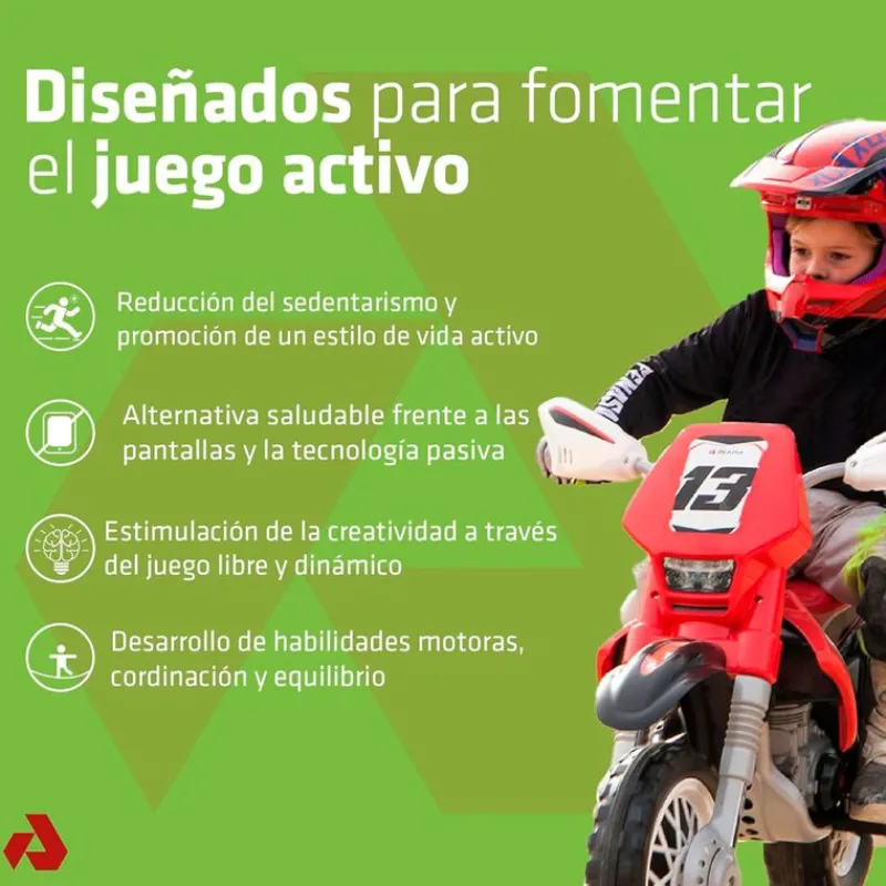 INJUSA Kawasaki KX85 12V Moto Batería- Vehículos Con Batería O Motor