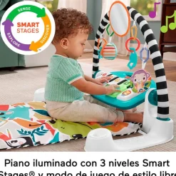 FISHER PRICE Primera Infancia Y Preescolar|Kick & Play & Grow Alfombra con Piano Pataditas