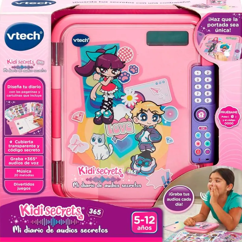 VTECH KidiSecrets 365 Mi Diario de Audios Secretos- Escolar