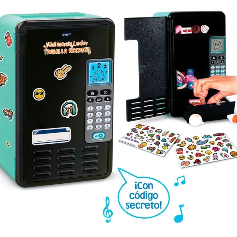 VTECH KidiSecrets Locker Taquilla Secreta Negra- Electrónicos
