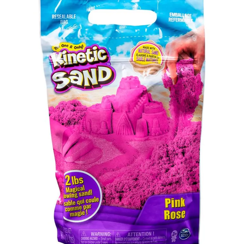 SPIN MASTER Manualidades|Kinetic Sand Arena Mágica Rosa Bolsa 907 Gramos