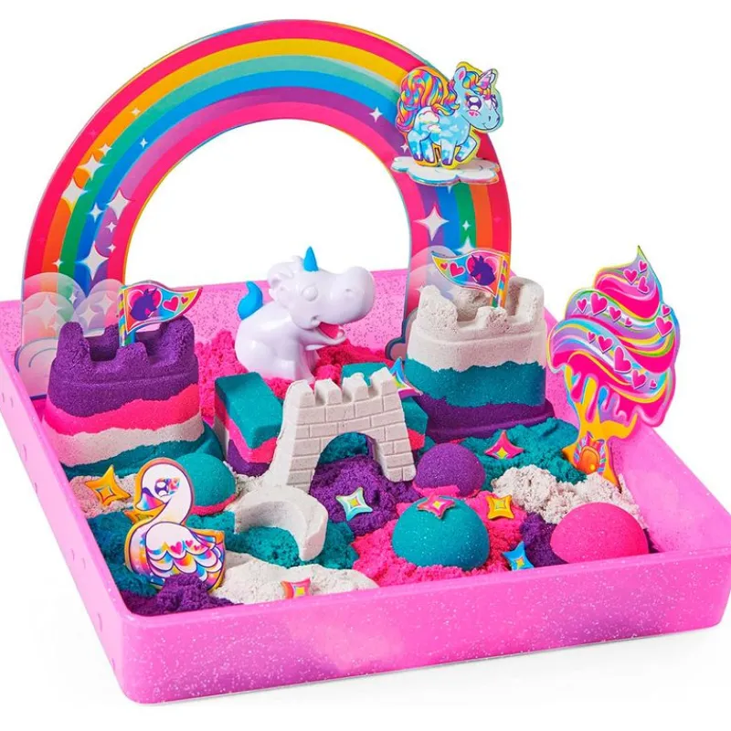 SPIN MASTER Manualidades|Kinetic Sand Arena Mágica Reino de Unicornios
