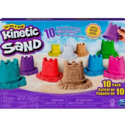 SPIN MASTER Kinetic Sand Pack 10 Castillos- Manualidades