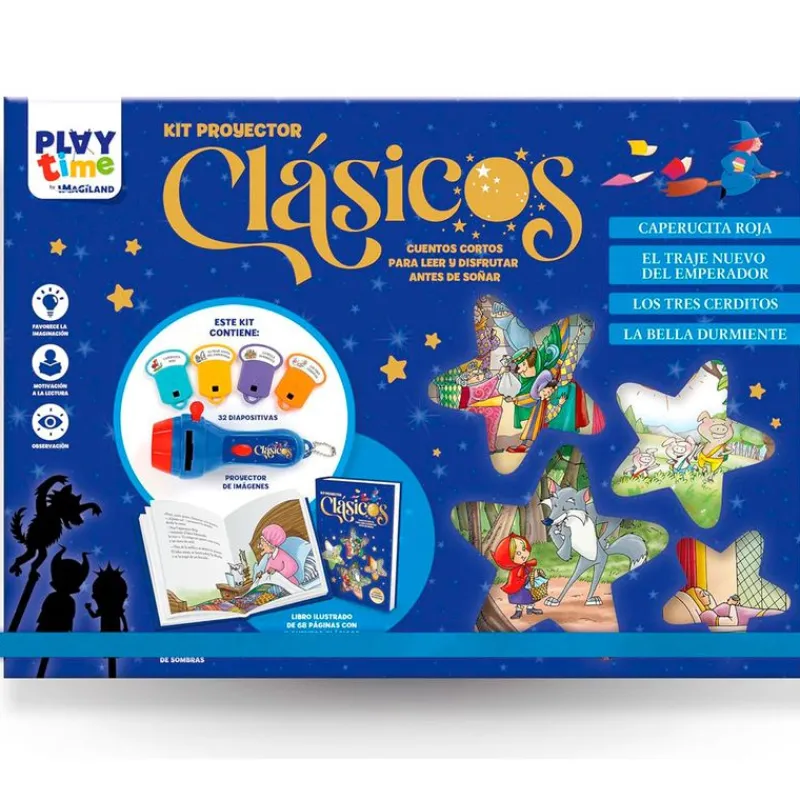 SELECCION DRIM Juegos Y Juguetes Educativos|Kit Proyector Cuentos Clásicos