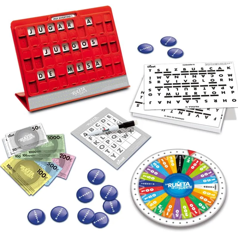DISET La Ruleta de la Suerte Juego Mesa- Juegos De Mesa