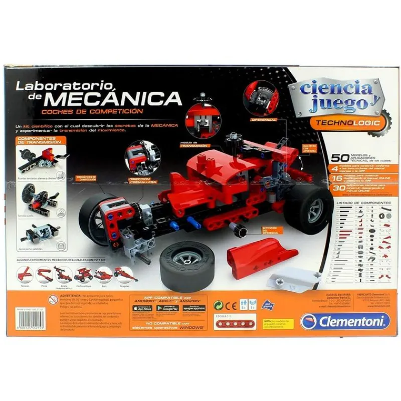 CLEMENTONI Laboratorio de Mecánica Formula 1- Juegos Y Juguetes Educativos