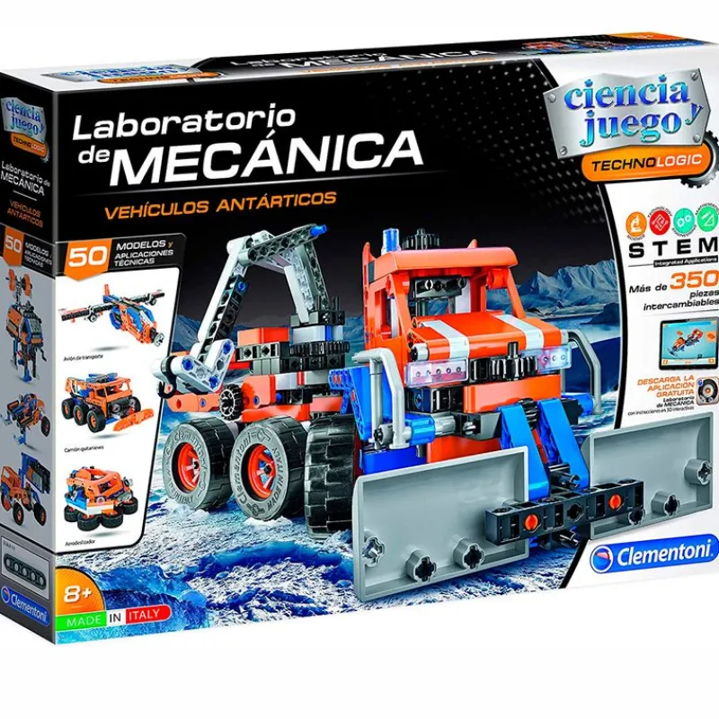 CLEMENTONI Laboratorio de Mecánica Vehículos Antárticos- Juegos Y Juguetes Educativos