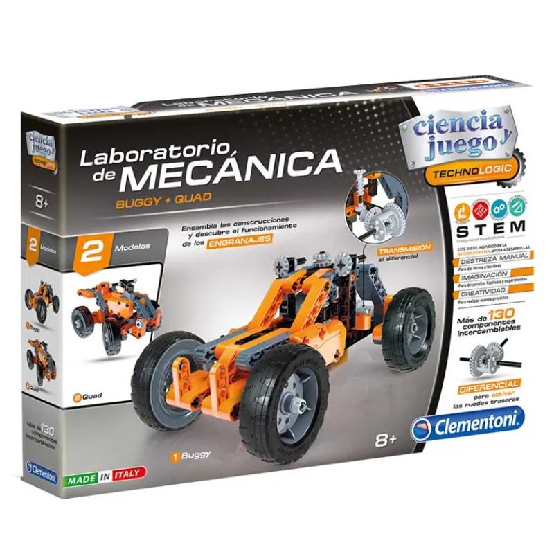 CLEMENTONI Laboratorio Mecánico Buggy y Quad- Juegos Y Juguetes Educativos
