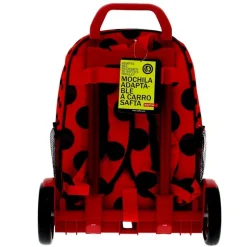 SAFTA Ladybug Mochila Grande con Trolley 42 cm- Escolar