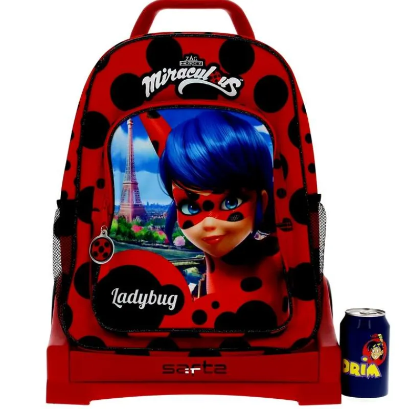 SAFTA Ladybug Mochila Grande con Trolley 42 cm- Escolar
