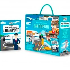 SELECCION DRIM L'Aeroport Puzzle + Llibre en Català- Artículos En Catalán|Juegos Y Juguetes Educativos