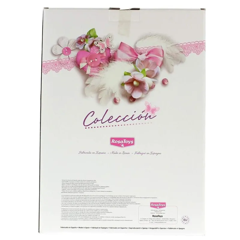 ROSA TOYS Lara la Muñeca Bebé Llorona con Vestidito Azul- Muñecas