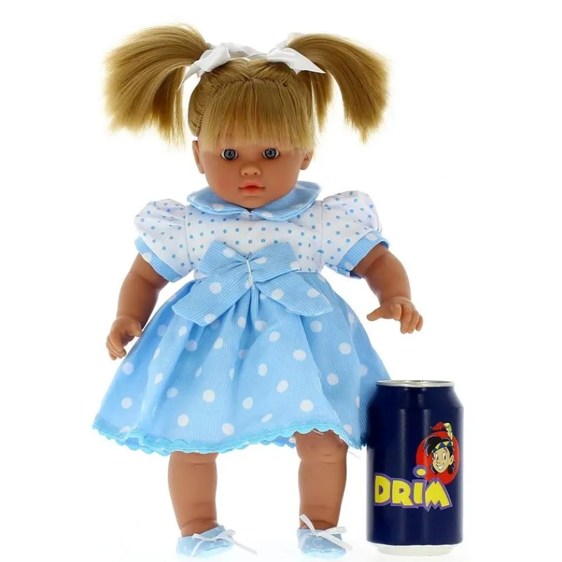 ROSA TOYS Lara la Muñeca Bebé Llorona con Vestidito Azul- Muñecas
