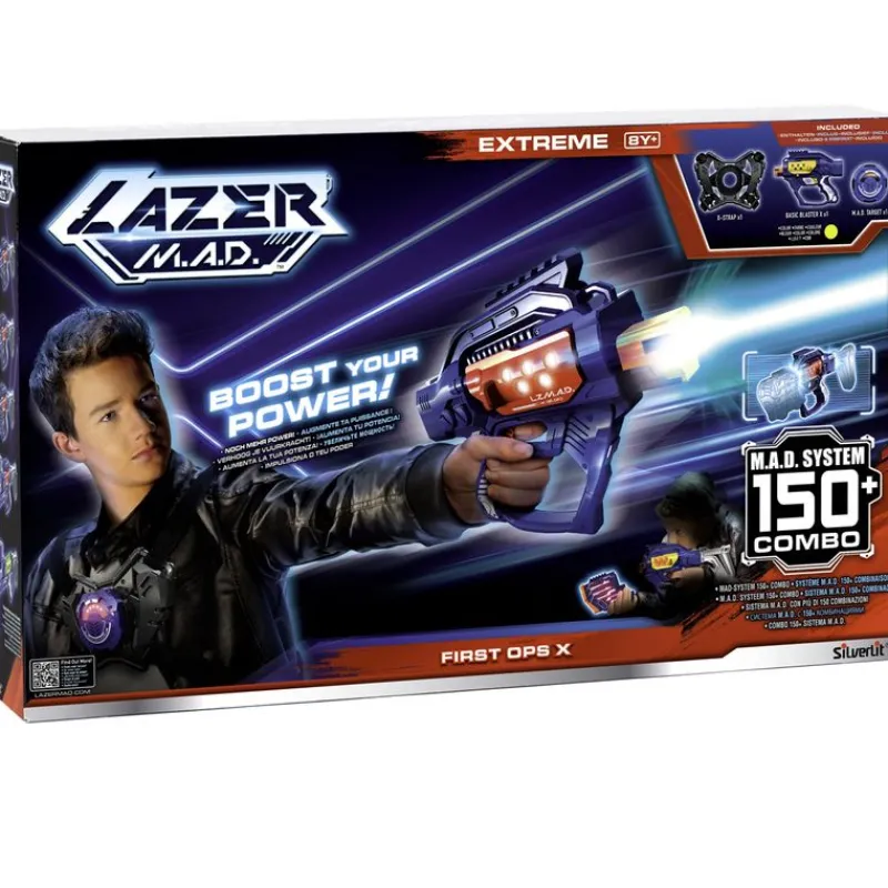 SILVERLIT Juegos Y Juguetes De Imitación|Lazer M.A.D First Ops X Bláster con Objetivo