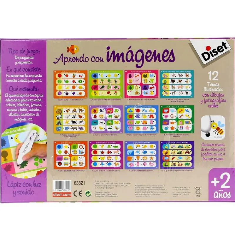 DISET Lectrón Lápiz Aprendo con Imágenes- Juegos Y Juguetes Educativos