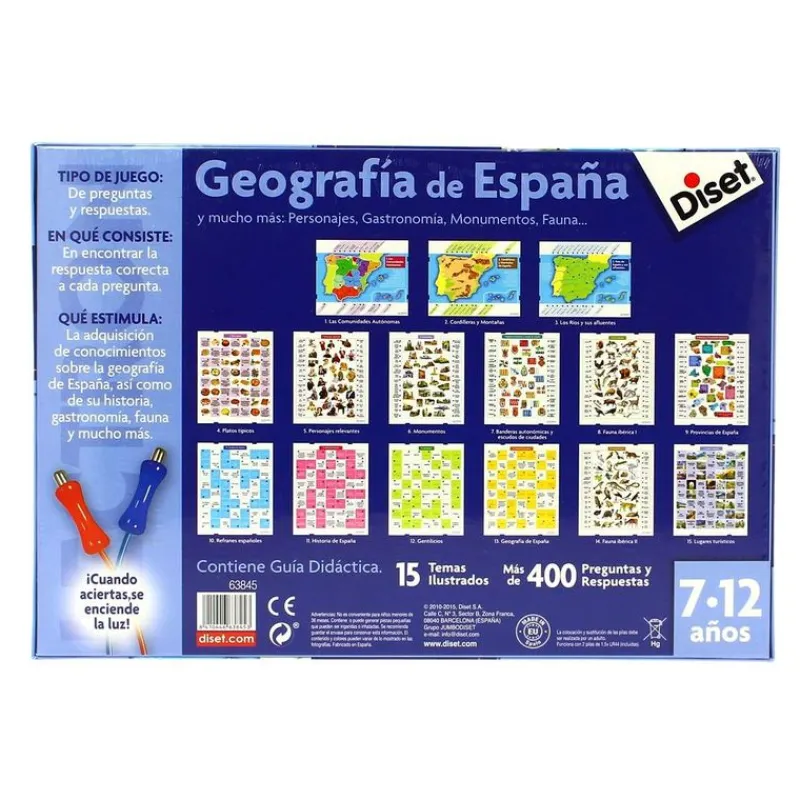 DISET Juegos Y Juguetes Educativos|Lectron Geografía de España