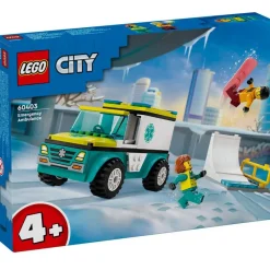 LEGO City Ambulancia de Emergencias y Chico Snow- Lego