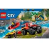 LEGO Lego|City Camión de Bomberos 4x4 con Barco