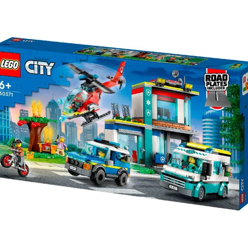 LEGO City Central de Vehículos de Emergencia- Lego