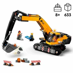 LEGO City Excavadora de Obra Amarilla- Lego