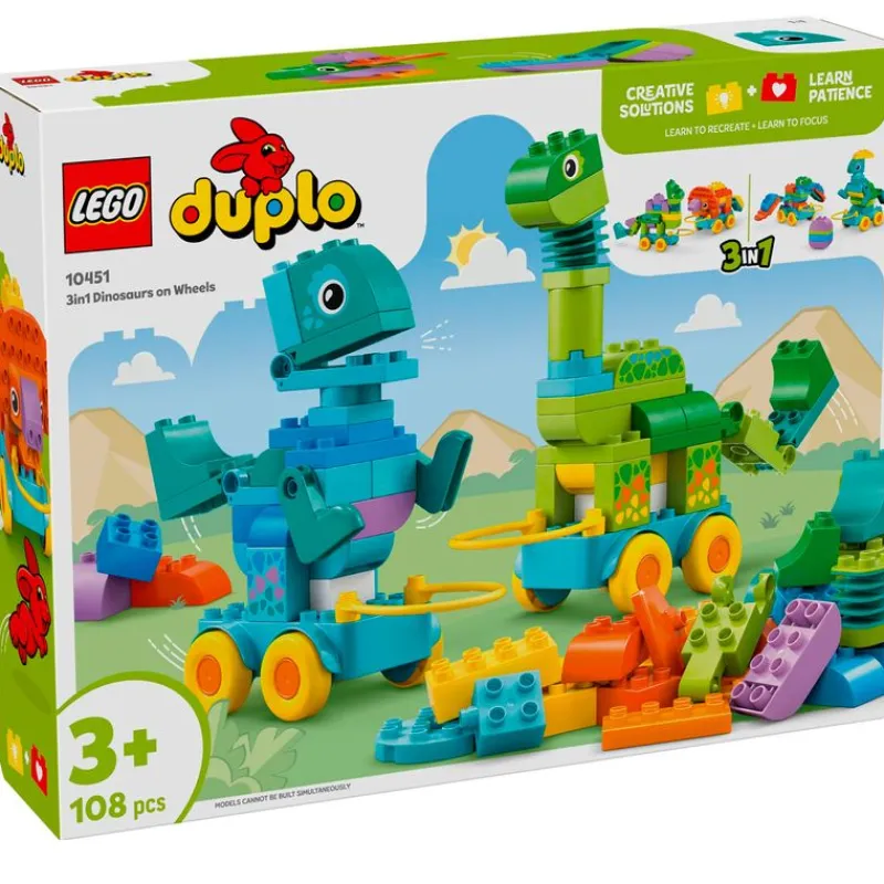 LEGO Lego|Duplo Dinosaurios sobre Ruedas 3en1
