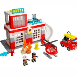 LEGO Lego|Duplo Parque de Bomberos y Helicóptero