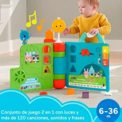 FISHER PRICE Primera Infancia Y Preescolar|Libro Interactivo de Historias Sienta y Levanta