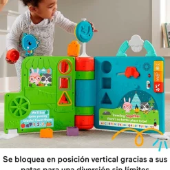 FISHER PRICE Primera Infancia Y Preescolar|Libro Interactivo de Historias Sienta y Levanta