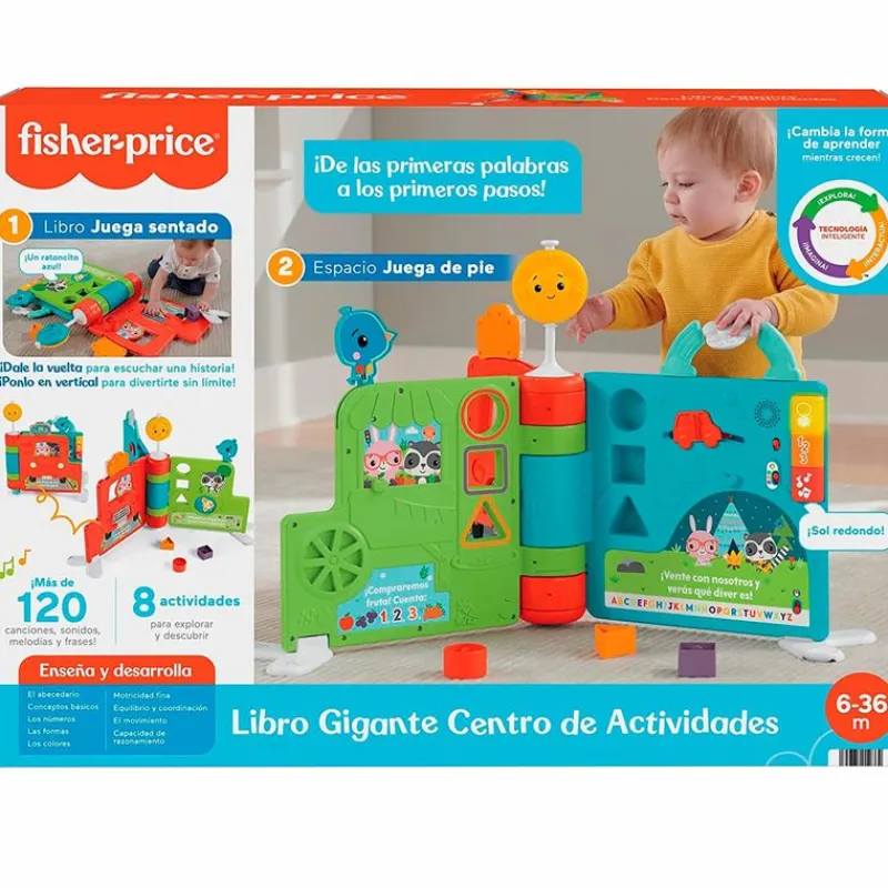 FISHER PRICE Primera Infancia Y Preescolar|Libro Interactivo de Historias Sienta y Levanta