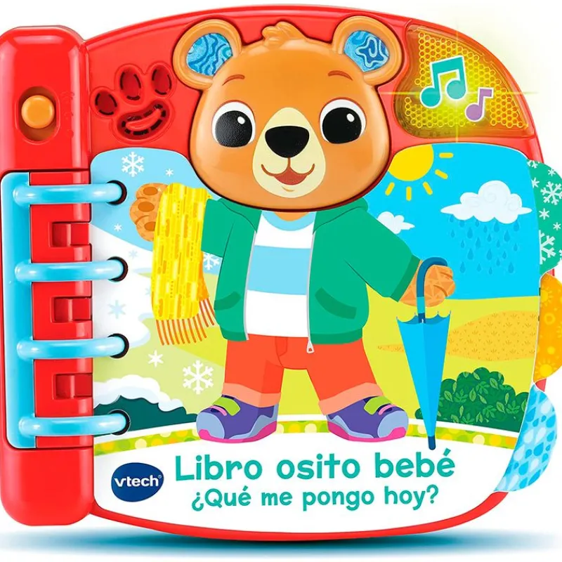 VTECH Primera Infancia Y Preescolar|Libro Osito Bebé ¿Qué Me Pongo Hoy?