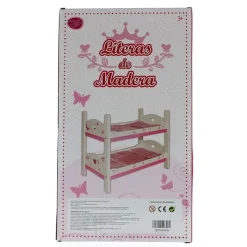 SELECCION DRIM Juegos Y Juguetes De Imitación|Litera de Madera Corazón