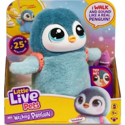 FAMOSA Little Live Pets My Walking Penguin Interactivo- Figuras Y Figuras De Acción