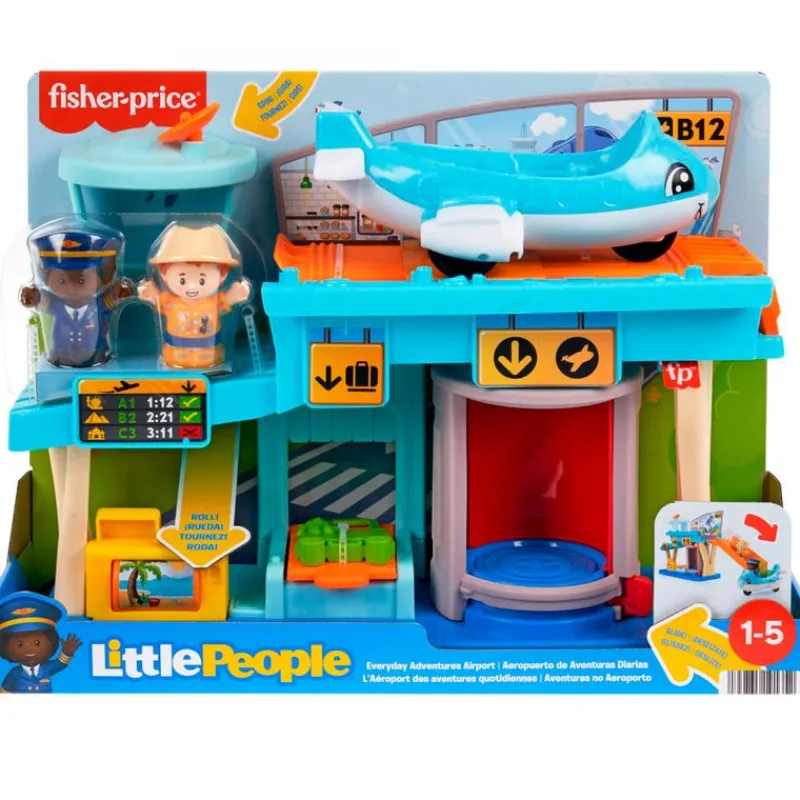 FISHER PRICE Little People Aeropuerto de Aventuras Diarias- Primera Infancia Y Preescolar