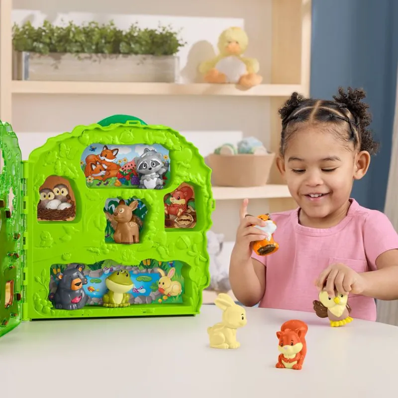 FISHER PRICE Little People Estuche portátil Amigos del Bosque- Primera Infancia Y Preescolar