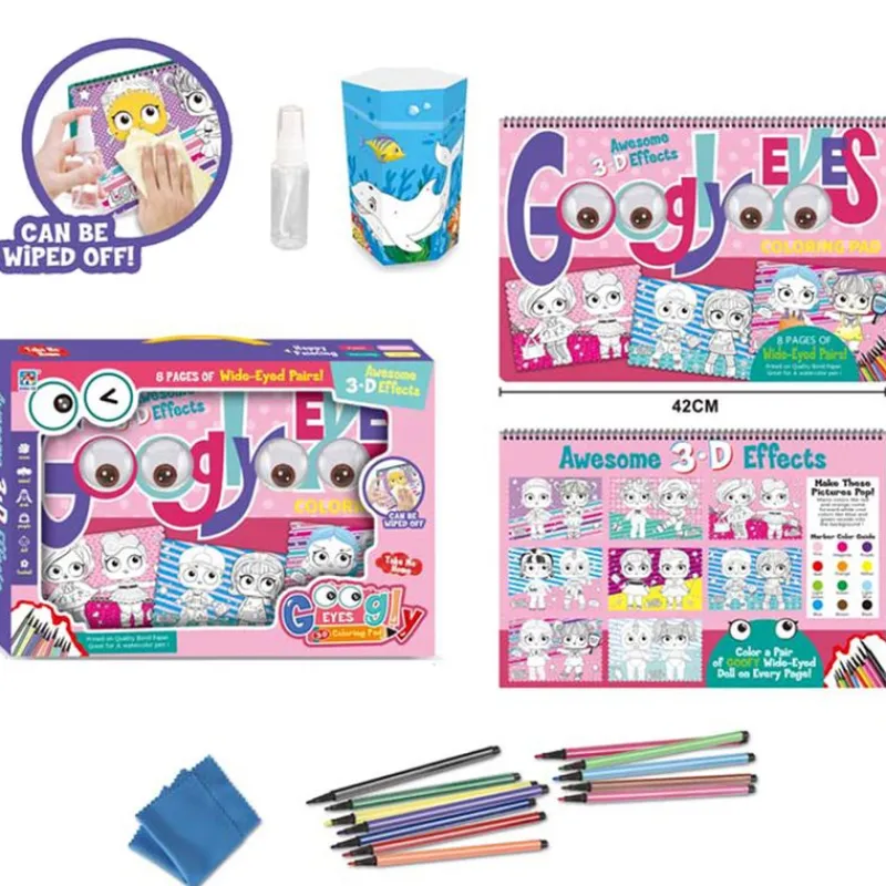 DRIM DISCOUNT Manualidades|Láminas 3D Pintar y Lavar