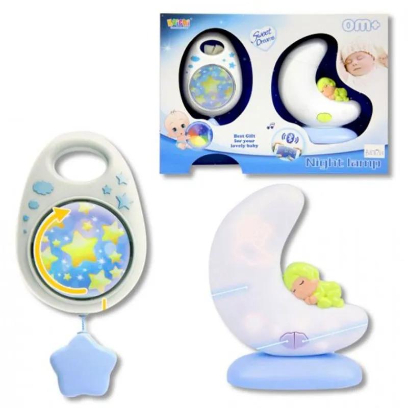 DRIM DISCOUNT Primera Infancia Y Preescolar|Lámpara Luna con Mando Azul