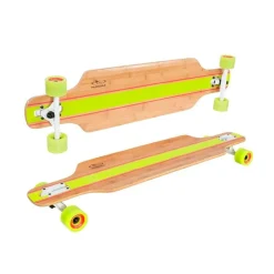 DRIM DISCOUNT Longboard Hudora Franja Amarilla- Juegos De Madera|Deportivos