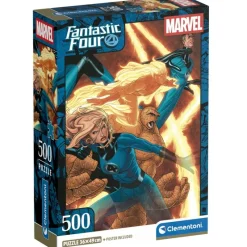 CLEMENTONI Los 4 Fantásticos Puzzle 500 Piezas- Marvel|Puzzles Y Construcciones