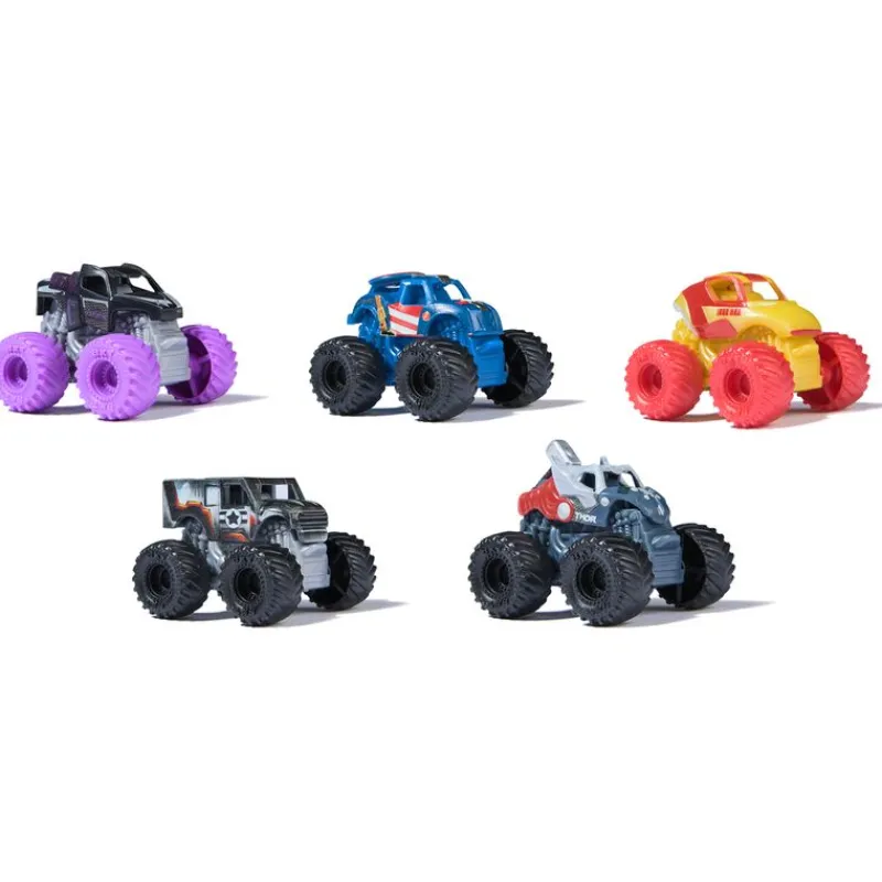 SPIN MASTER Los Vengadores Monster Jam Mini Pack 3 Surtido- Vehículos, Trenes Y Parkings