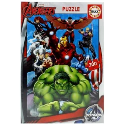 EDUCA Marvel|Puzzles Y Construcciones|Los Vengadores Puzzle 200 Piezas