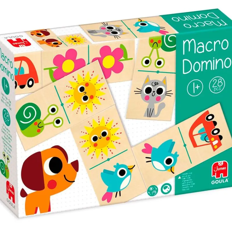GOULA Primera Infancia Y Preescolar|Juegos Y Juguetes Educativos|Macro Dominó Madera