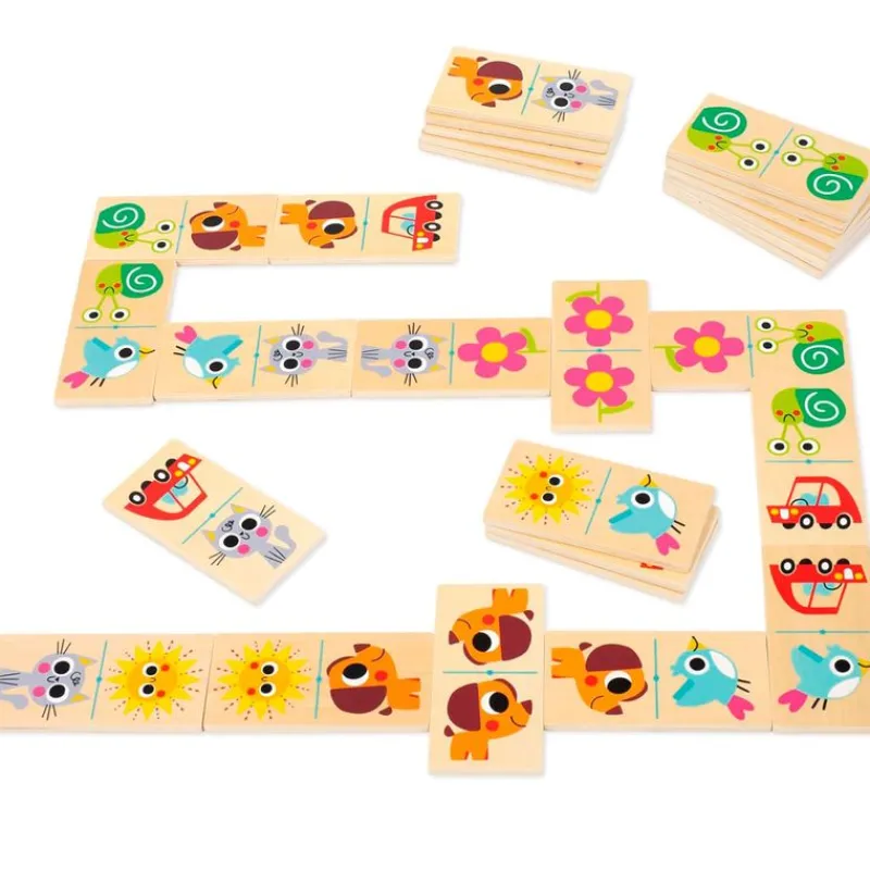 GOULA Primera Infancia Y Preescolar|Juegos Y Juguetes Educativos|Macro Dominó Madera