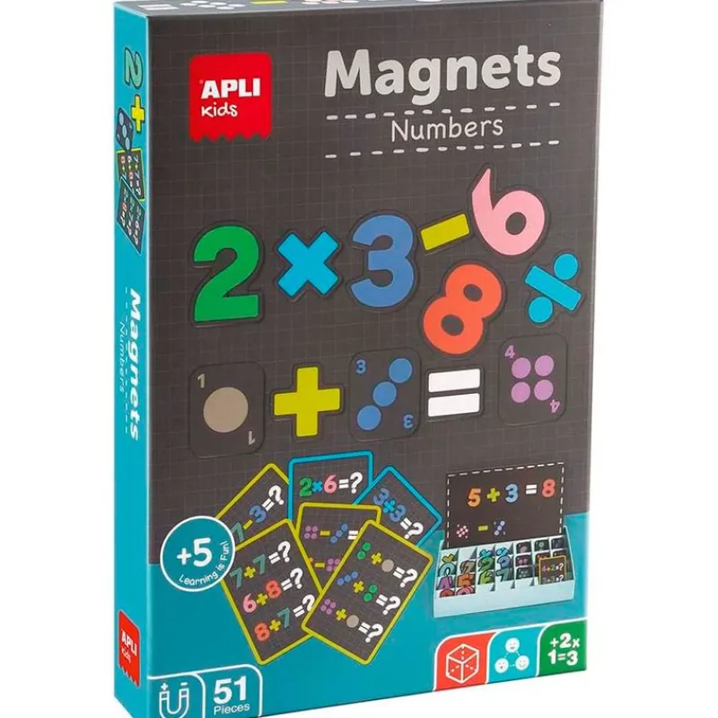 APLI Juegos Y Juguetes Educativos|Magnets Números Juego Magnético