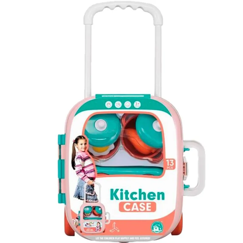 DRIM DISCOUNT Juegos Y Juguetes De Imitación|Maletín Accesorios Cocina 13 Piezas