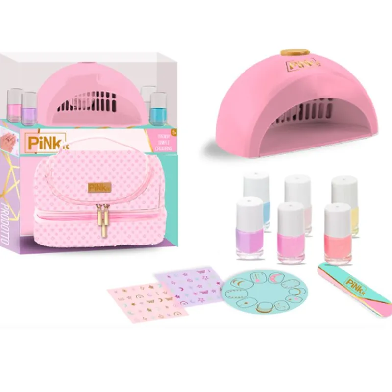 NICE Juegos Y Juguetes De Imitación|Maletín Diseña tus Uñas con Secador