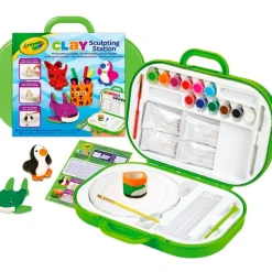 CRAYOLA Maletín Estación Crea y Moldea Arcilla- Manualidades